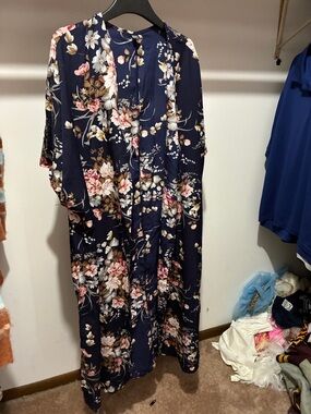 Women’s Navy Floral Maxi Dress